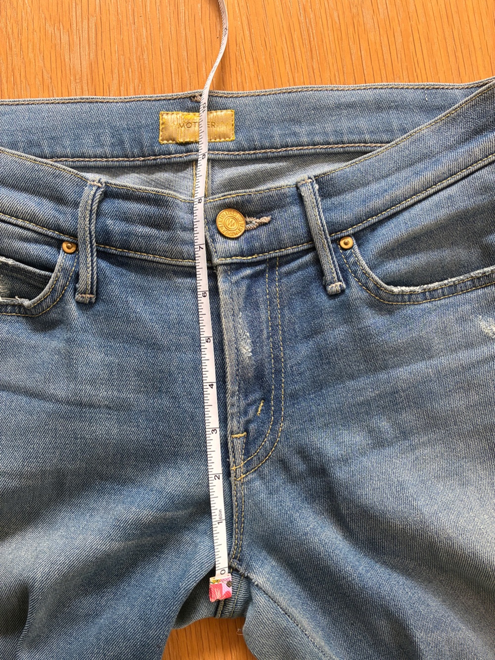 Mother-The Rascal-Blue-Straight-Leg-Denim-Jeans-Classic-Preppy-26 - Picture 10 of 11